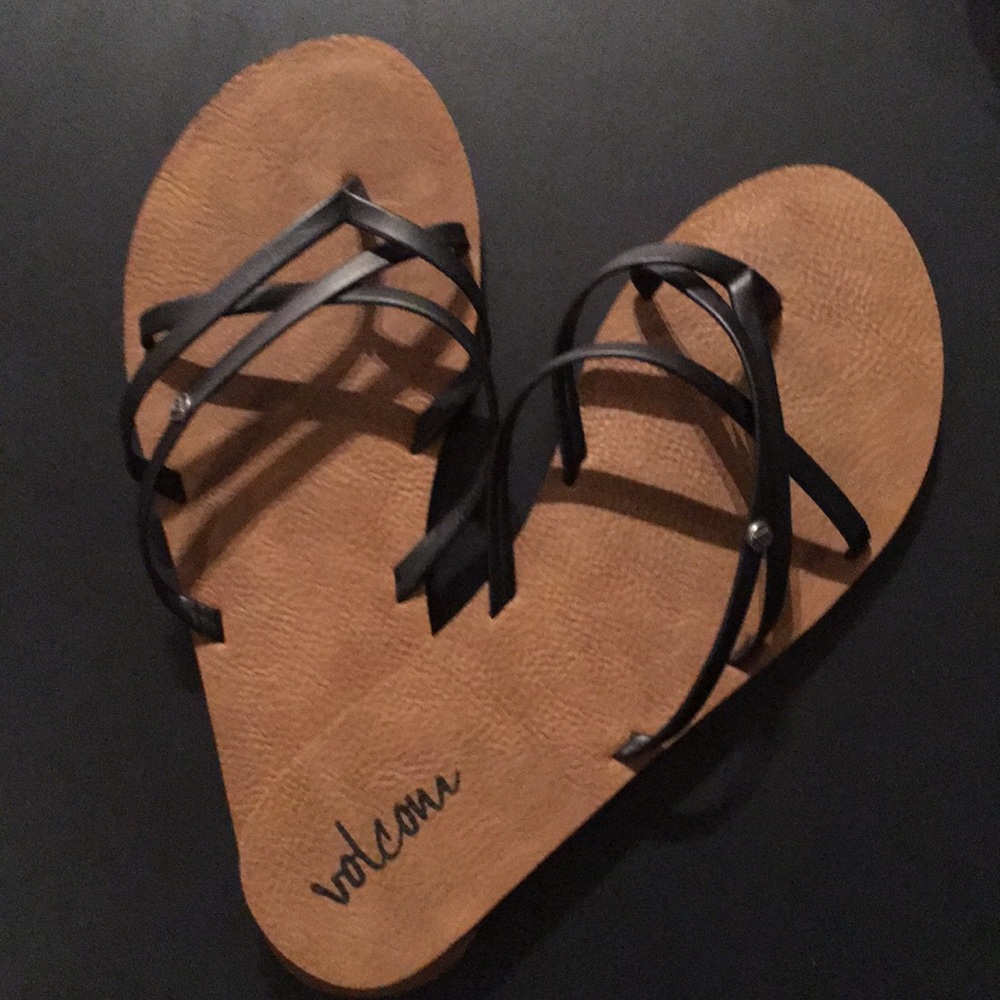 Volcom Black Flip-Flops